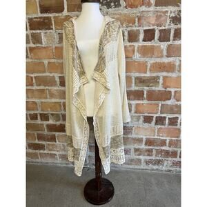 Miss Me Lagenlook Mori Fairycore Duster Cardigan Sweater Size Large